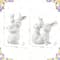 Glitzhome® Set of 2 Easter Resin Bunny Mom and Baby Table Decor